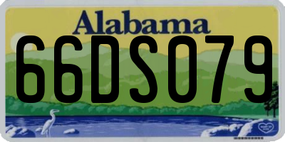 AL license plate 66DS079