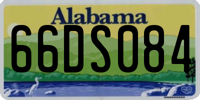 AL license plate 66DS084