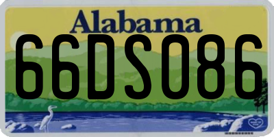 AL license plate 66DS086