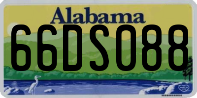 AL license plate 66DS088