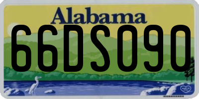 AL license plate 66DS090