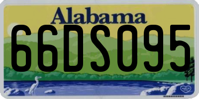 AL license plate 66DS095