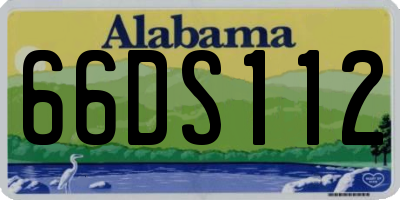 AL license plate 66DS112