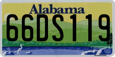 AL license plate 66DS119