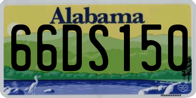 AL license plate 66DS150