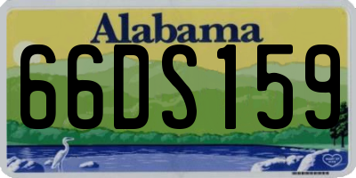 AL license plate 66DS159