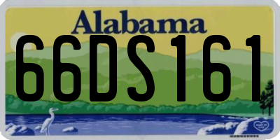 AL license plate 66DS161