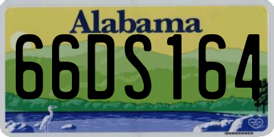 AL license plate 66DS164