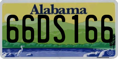 AL license plate 66DS166
