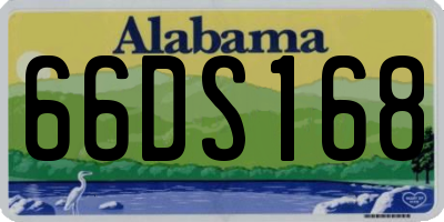 AL license plate 66DS168