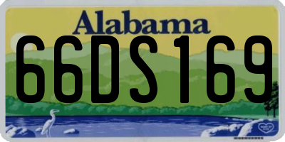 AL license plate 66DS169