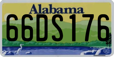 AL license plate 66DS176