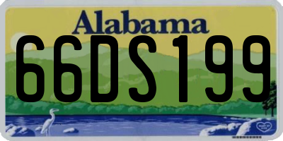 AL license plate 66DS199