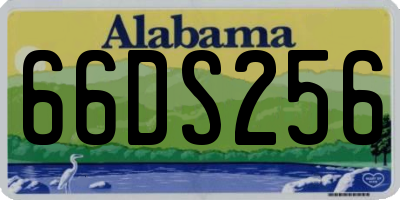 AL license plate 66DS256