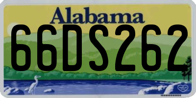 AL license plate 66DS262