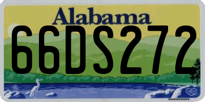 AL license plate 66DS272