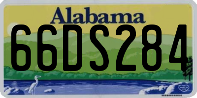 AL license plate 66DS284