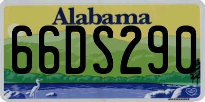 AL license plate 66DS290
