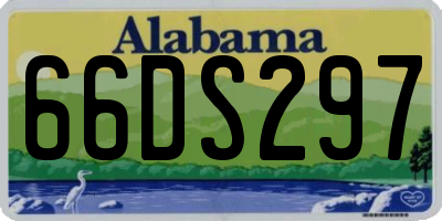 AL license plate 66DS297