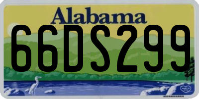 AL license plate 66DS299