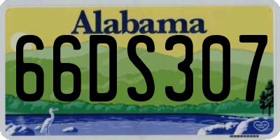 AL license plate 66DS307