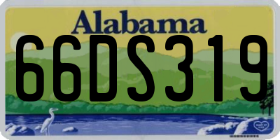 AL license plate 66DS319