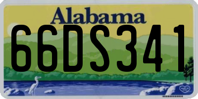 AL license plate 66DS341