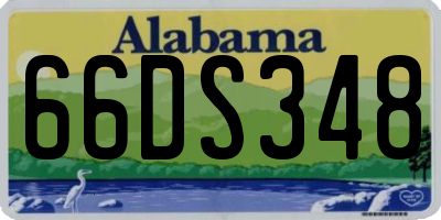 AL license plate 66DS348
