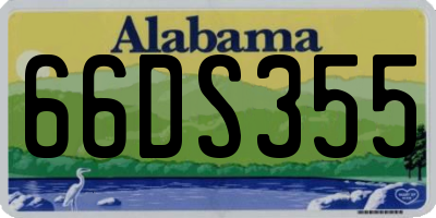 AL license plate 66DS355