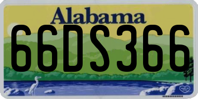 AL license plate 66DS366