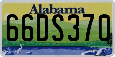 AL license plate 66DS370