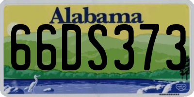 AL license plate 66DS373