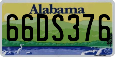 AL license plate 66DS376