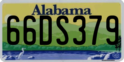 AL license plate 66DS379