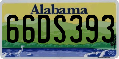 AL license plate 66DS393