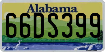 AL license plate 66DS399