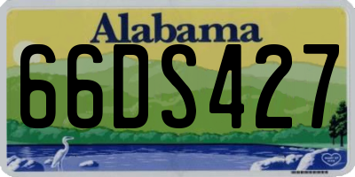 AL license plate 66DS427