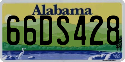 AL license plate 66DS428