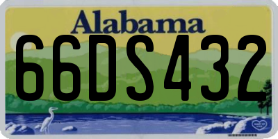 AL license plate 66DS432