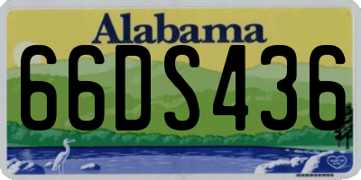 AL license plate 66DS436