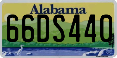 AL license plate 66DS440
