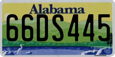 AL license plate 66DS445