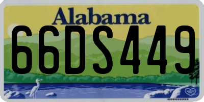 AL license plate 66DS449