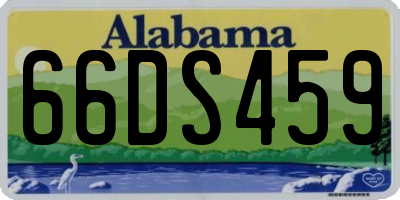 AL license plate 66DS459