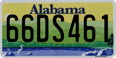 AL license plate 66DS461