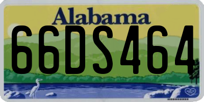 AL license plate 66DS464