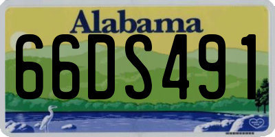 AL license plate 66DS491
