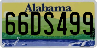AL license plate 66DS499