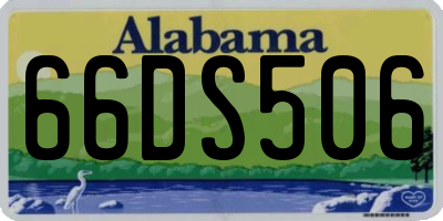 AL license plate 66DS506