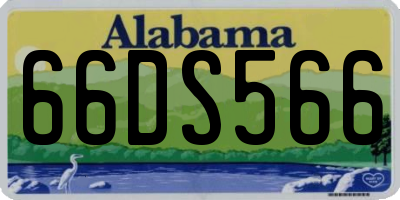 AL license plate 66DS566